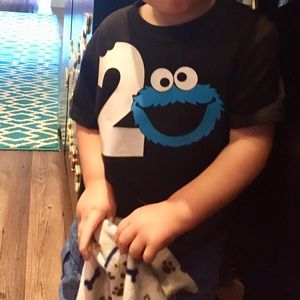 Shirts & Tops - Cookie monster birthday shirt Shirts & Tops - Cookie monster birthday shirt